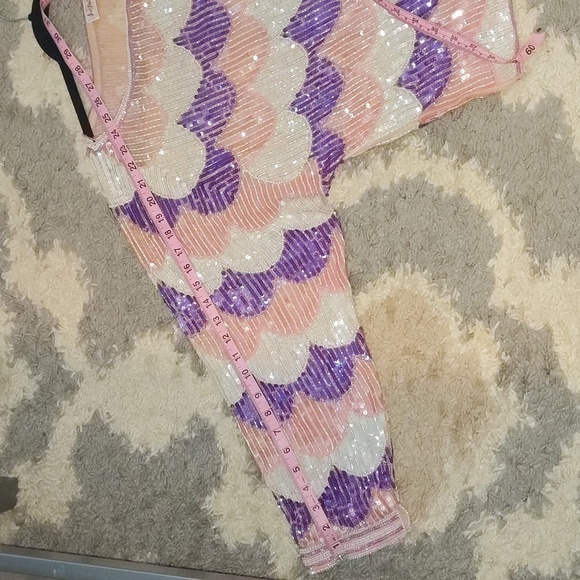 VTG Vintage Saks Fifth Avenue sequin long sleeve, large - Picture 13 of 13